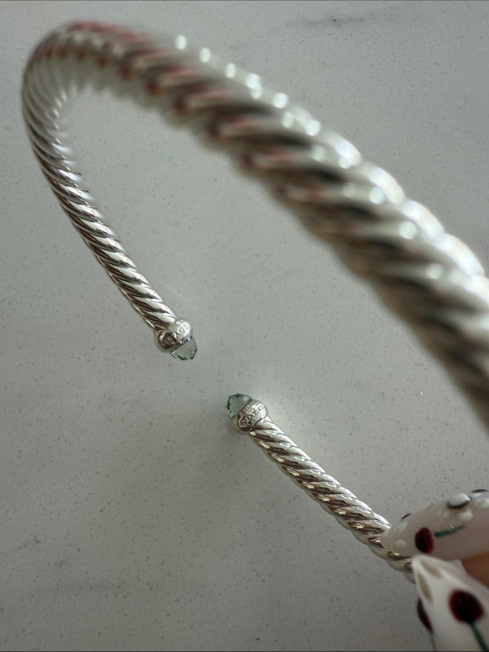 David Yurman Cable Bracelet with Prasiolite - Picture 6 of 6